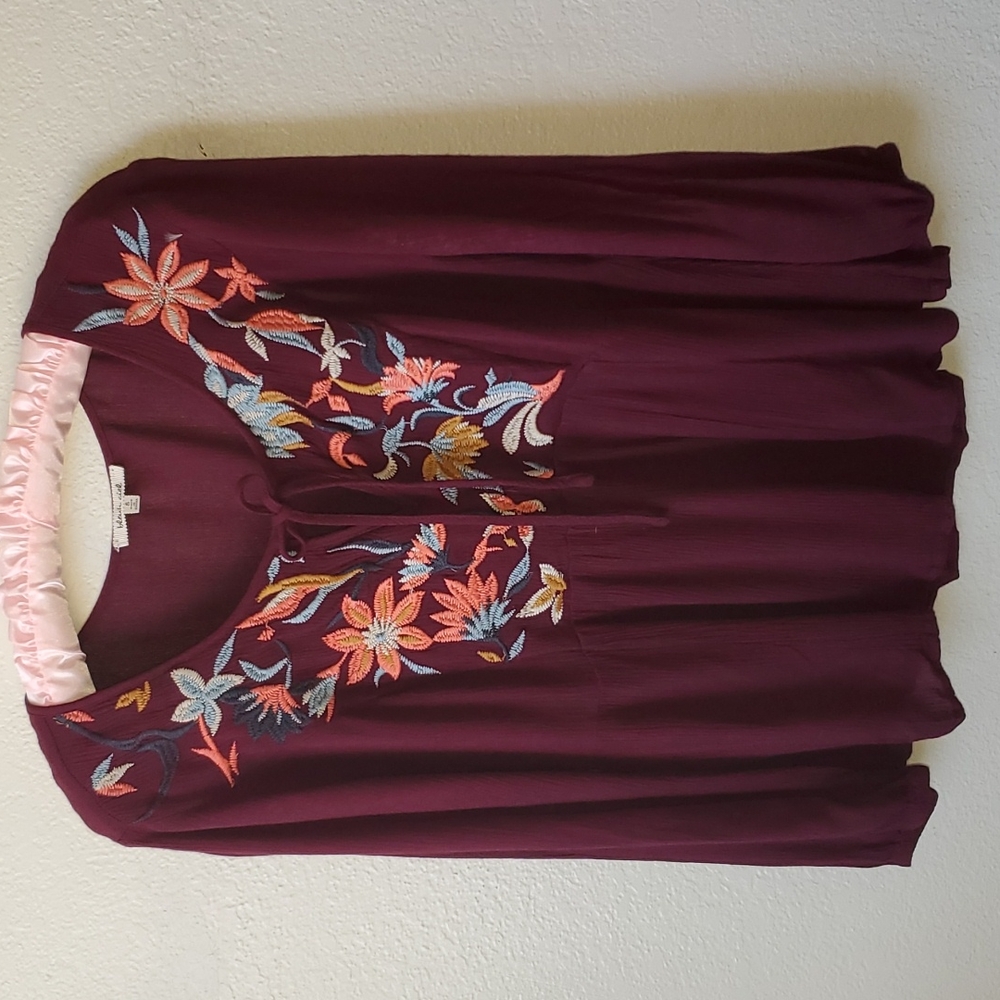 bleuh ciel Pretty little Blouse with embroidery front Hostess Pick ❤️